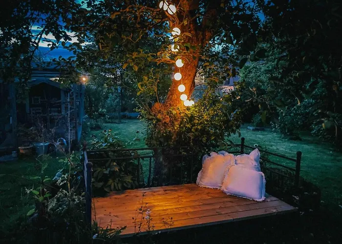 Unikt Skipperhus Med Honer I Hagen *